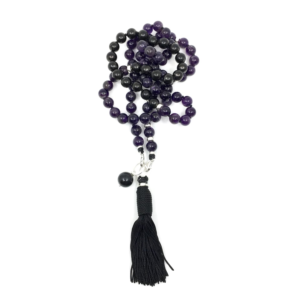 Image of Amethyst Double Infinity Mala 88