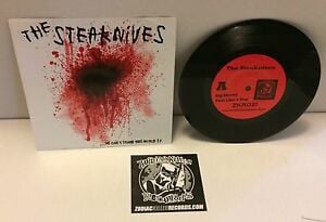 Image of THE STEAKNIVES “WE CAN’T STAND THIS WORLD” 7” 