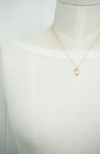 Image 3 of Rose Quartz Acorn Necklace