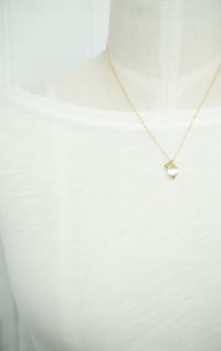 Image 3 of Rock Crystal Quartz Acorn Necklace