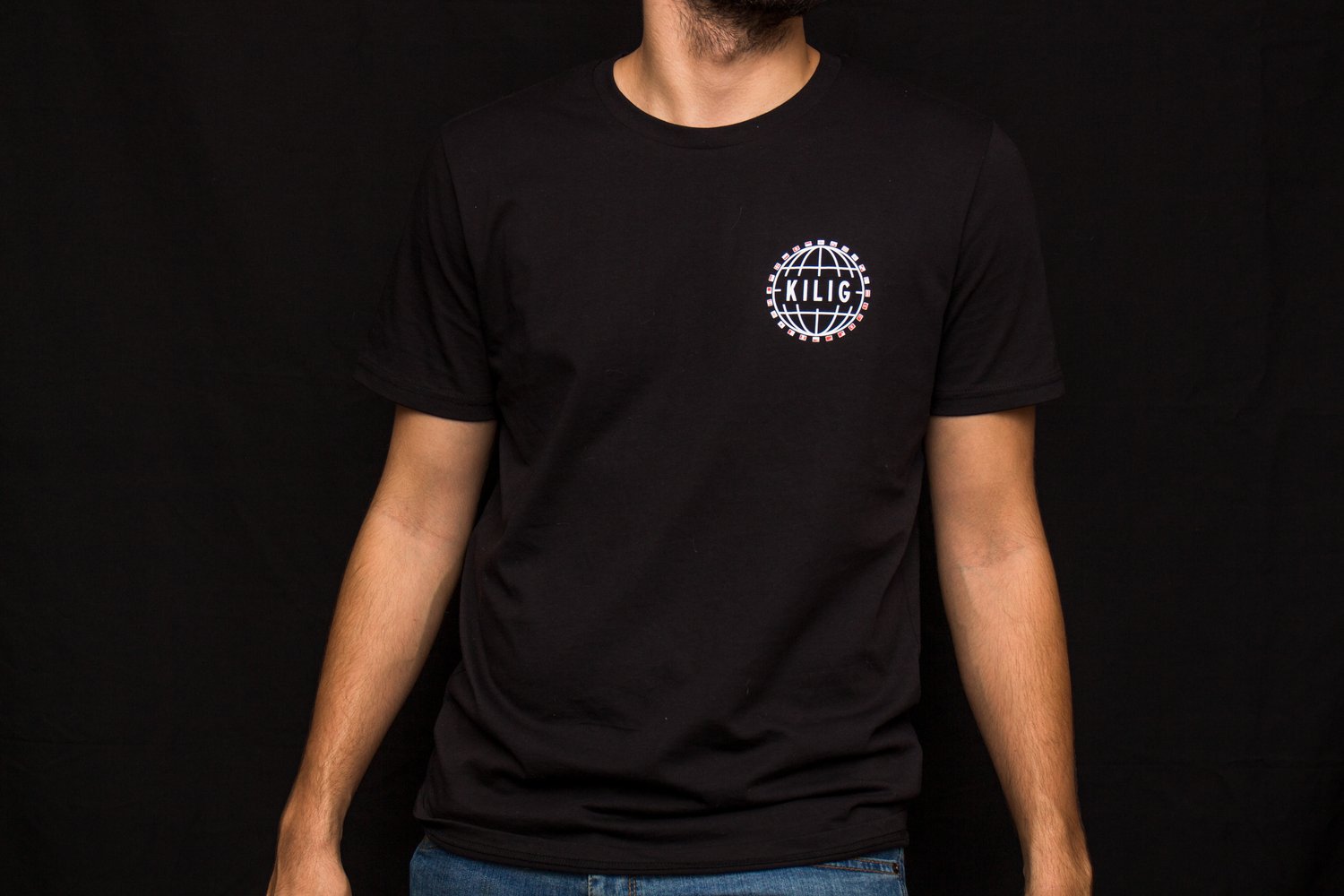 Image of T-Shirt Unisexe Noir Kilig Clothing