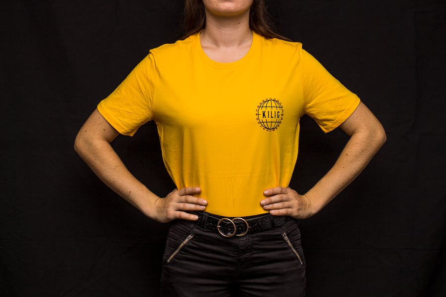Image of T-Shirt Unisexe Jaune Kilig Clothing 