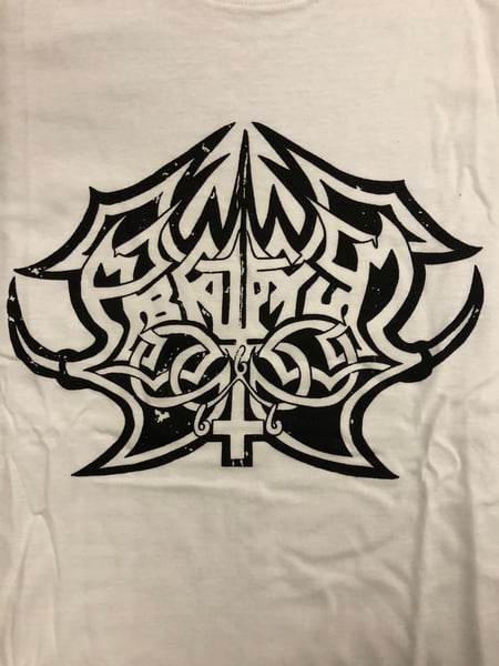 Image of Abruptum - Logo White T-shirt 