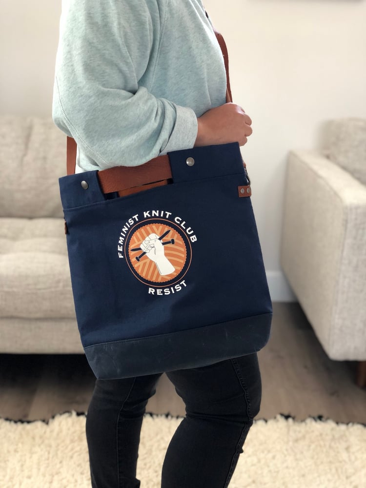 Image of PRE ORDER Feminist Knit Club Crossbody Tote