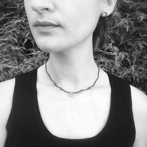 Image of Droplet Charm Choker