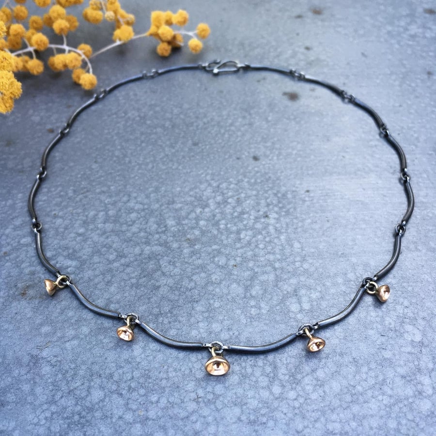 Image of Droplet Charm Choker