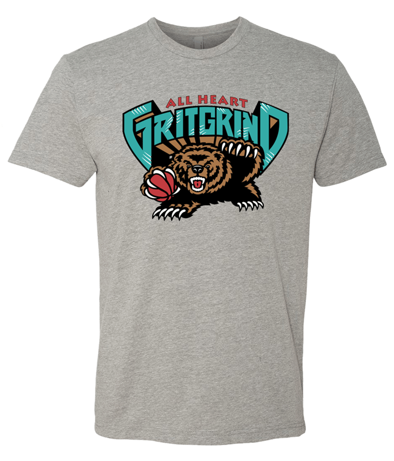 Image of All Heart Grit Grind Retro Grizzlies Shirt