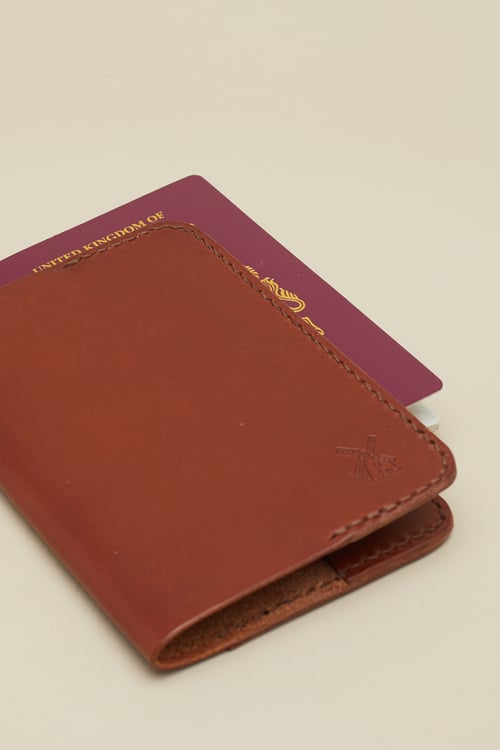 Image of Passport Case in Mahogany