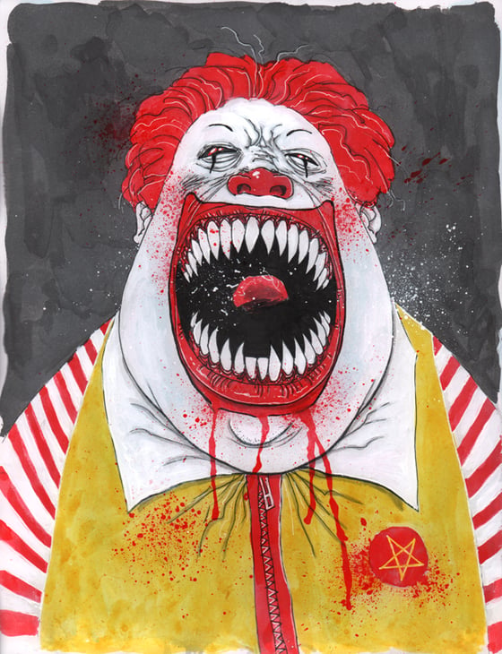 Image of FAST FOOD FIENDS PAINTINGS