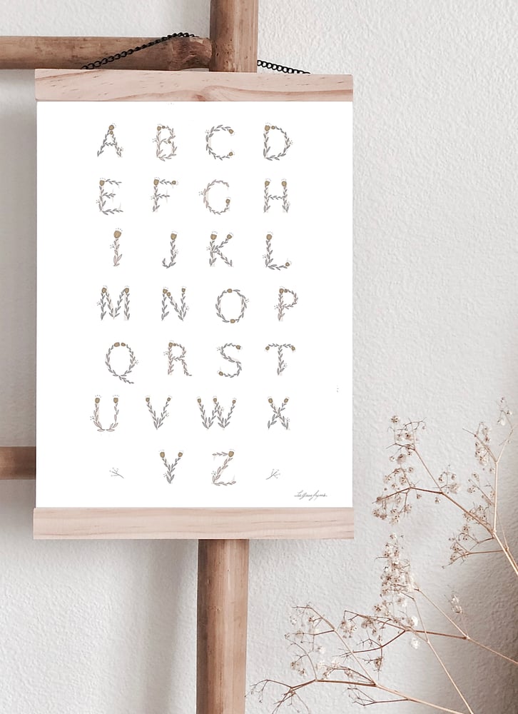 Image of Affiche - Alphabet bucolique 