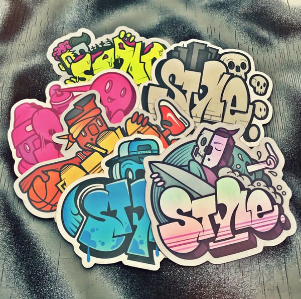 Image of HEDBOY X STYLE DON'T SLEEP STICKER PACK! #1 