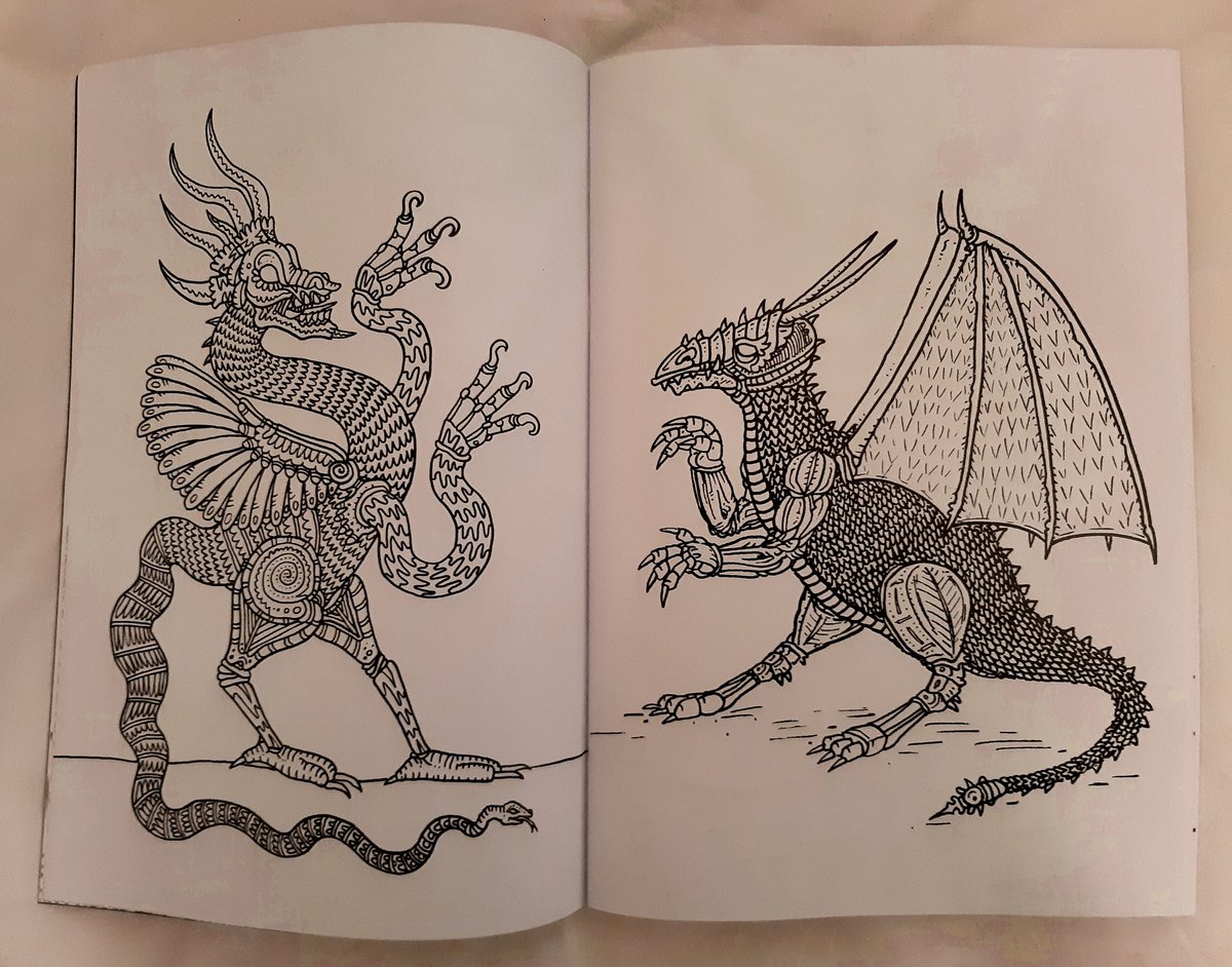 Dragon Colouring In Book / Color Alive Mythical Creatures Dragon