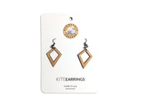 Image 4 of KITE WOODEN EARRINGS