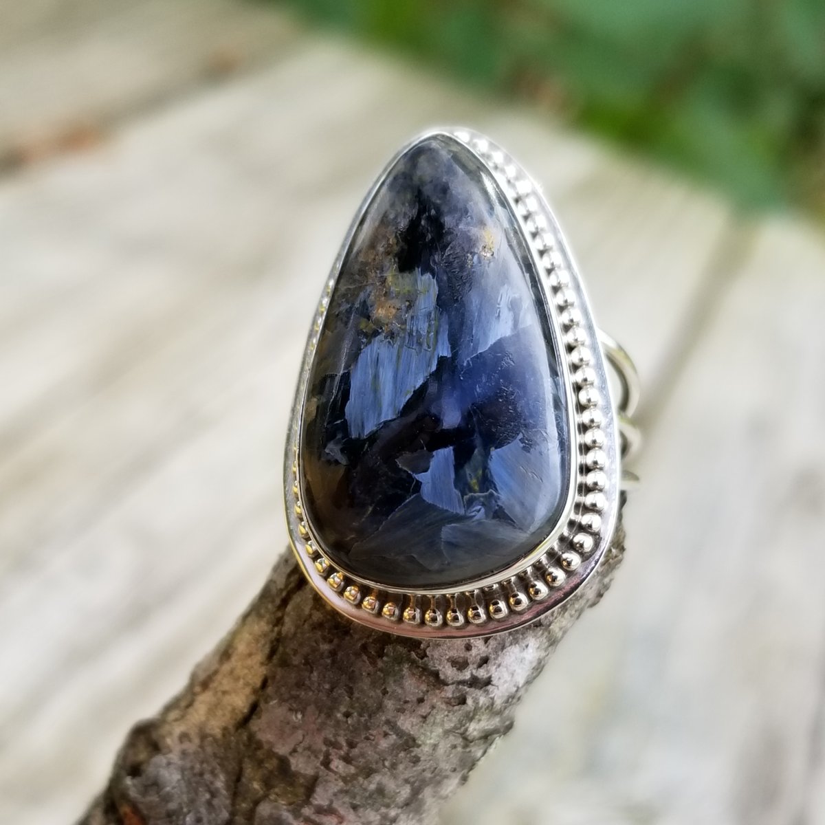 Image of Valkyrie - Pietersite Ring in Sterling Silver