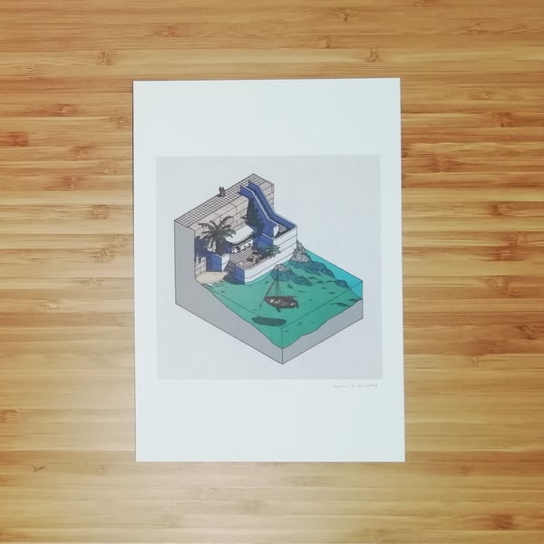 Image of Seawall Cafe - SIGNED PRINT