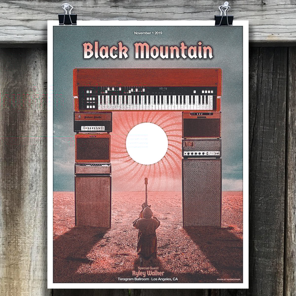 Black Mountain • Los Angeles 2019 • 18"x24" screen printed poster