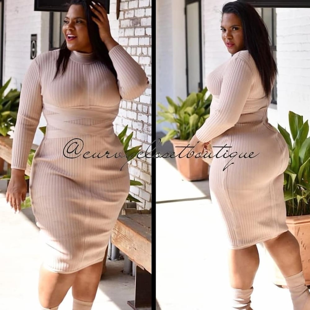 Criss Cross Bandage Knit Dress 