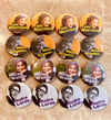 Set of 4 Large African American Writers Badges