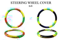 Rasta & Jamaican Flag steering wheel cover 