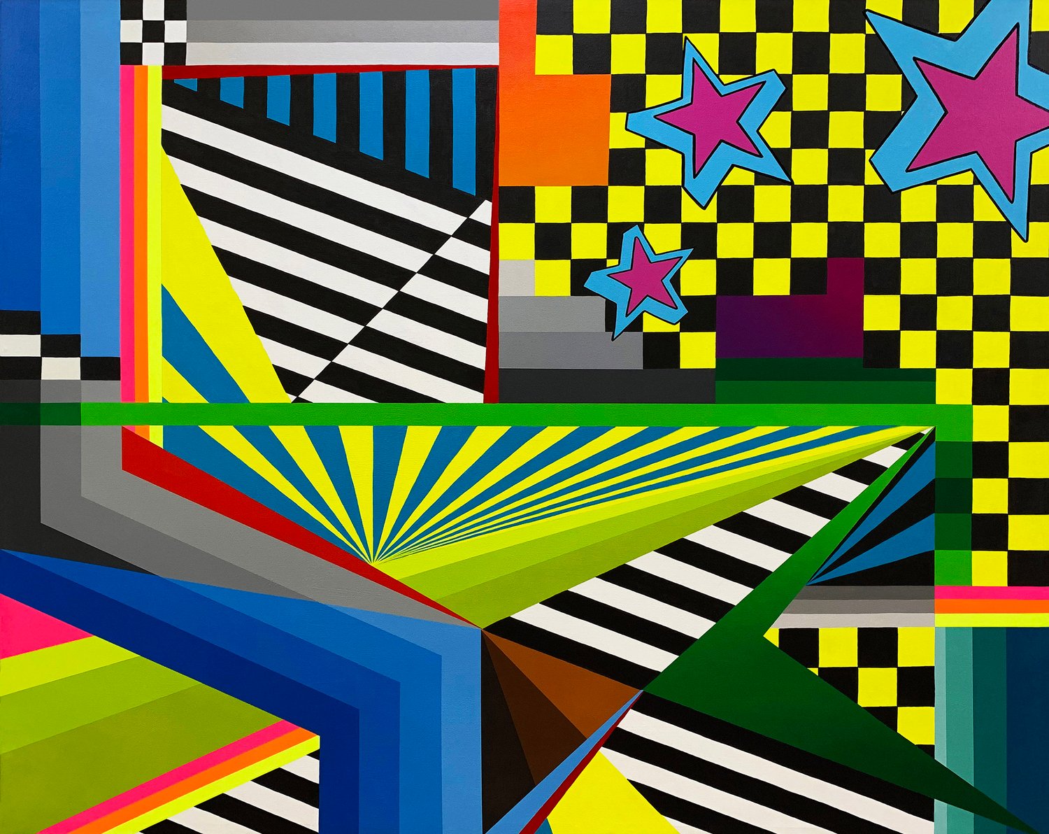 Image of "Abstracted Intersection" - The Geo Series - Original Painting