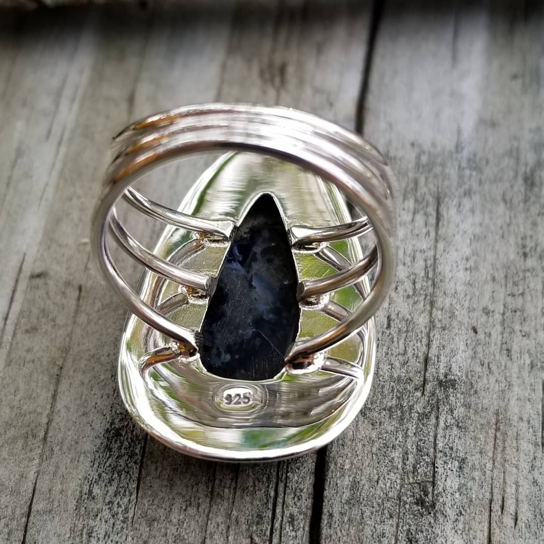 Image of Valkyrie - Pietersite Ring in Sterling Silver
