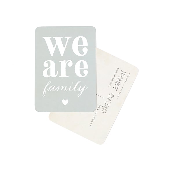 Image of Carte Postale WE ARE FAMILY / ADELE