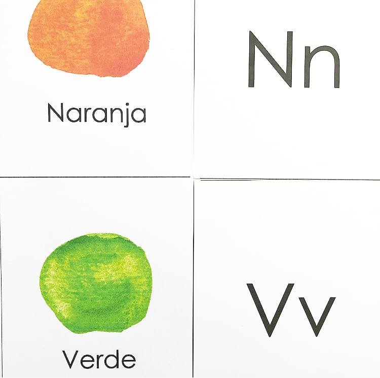 Image of Spanish Color Cards 
