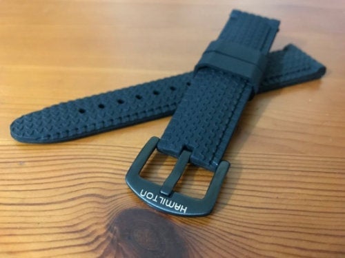 Image of 22MM Hamilton Sports Silicon Rubber Gents WATCH STRAP,NEW