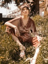 Copper Velvet Jumpsuit