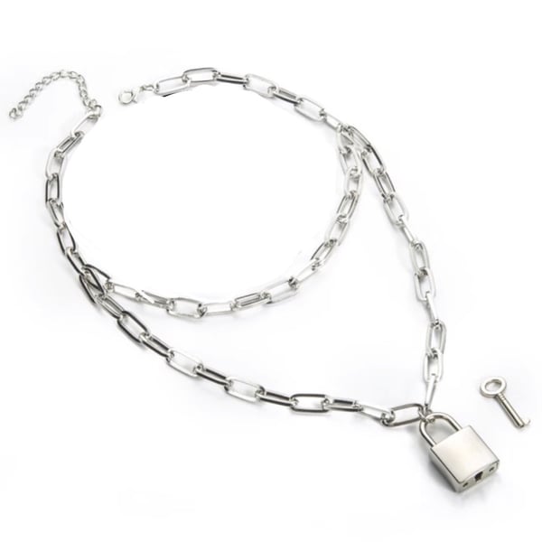Image of Locked up layered necklace