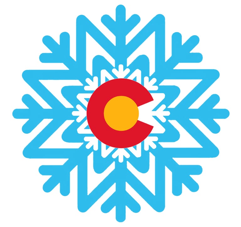 Image of NEW LIMITED EDITION COLORADO SNOW FLAKE  4" STICKER 