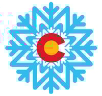 Image 1 of NEW LIMITED EDITION COLORADO SNOW FLAKE  4" STICKER 