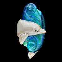 Image 1 of XXL. Bottlenose Dolphin - Glass Sculpture Bead