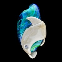 Image 2 of XXL. Bottlenose Dolphin - Glass Sculpture Bead