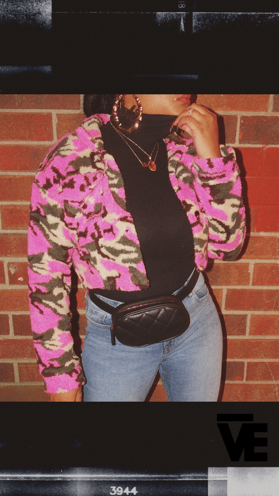 pink camo jean jacket