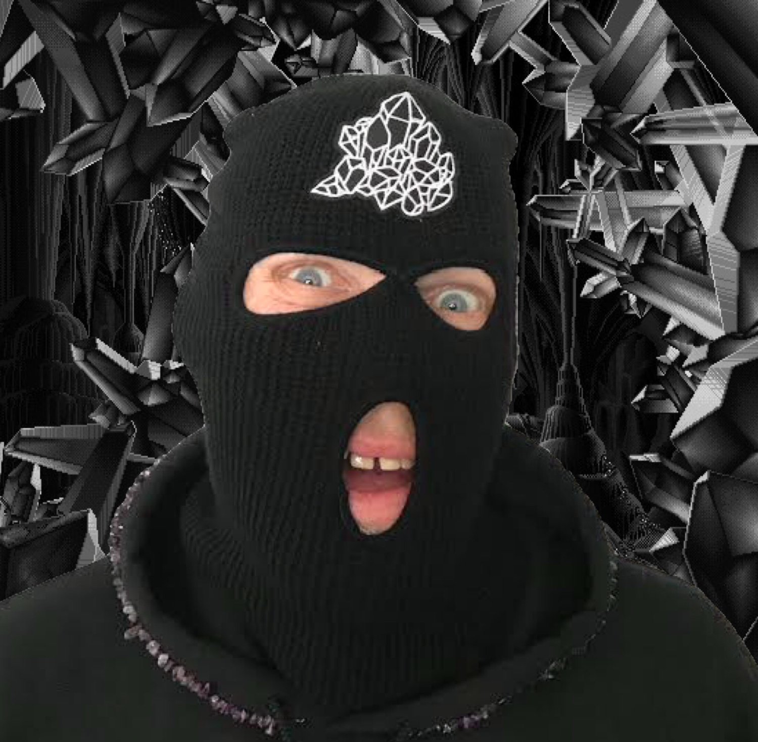 Image of crystals ski mask