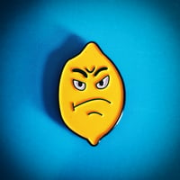 Angry Lemon Enamel Pin
