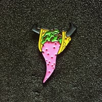 Cow Tongue Taco Enamel Pin