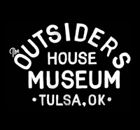 Image 2 of The Outsiders House Museum "White Watercolor Lettering" Tulsa, Oklahoma by Artist Glen Wolk.