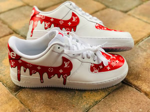 Custom LV Sup Air Force 1 Low Drip