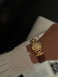 Image 3 of AUTHENTIC Vintage Horsebit GUCCI Brown leather Watch ✨🏇🏻