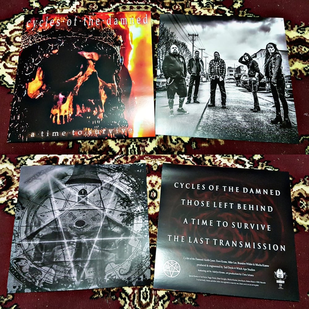 CYCLES OF THE DAMNED ~ A TIME TO SURVIVE 12" Lathe Cut *** 7 COPIES LEFT ***