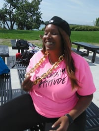 Image 4 of BIRTHDAY ATTITUDE Pink and black tshirt