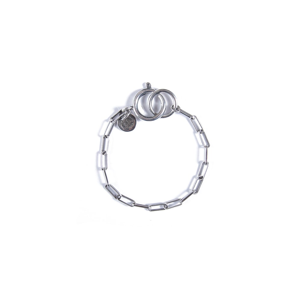 Image of Bracelet CELESTE plaqué argent vieilli