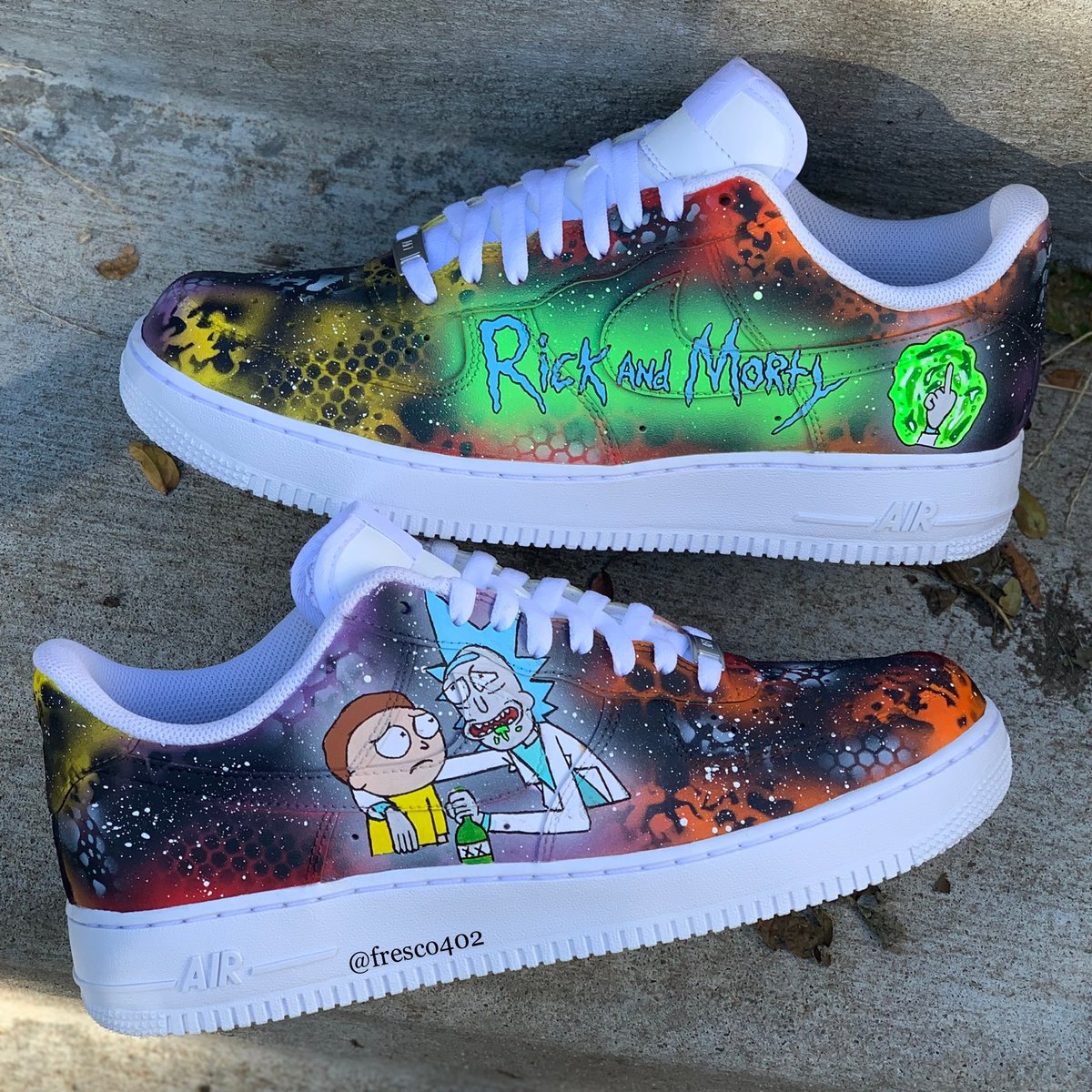 Custom Rick And Morty Shoes Fresco Customs
