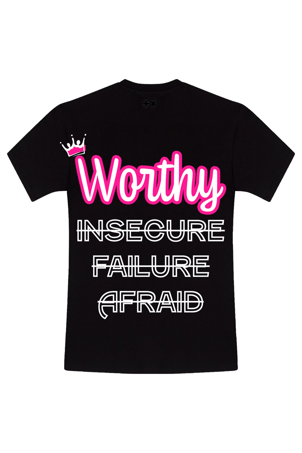 Image of Worthy Tee (Black & Pink)