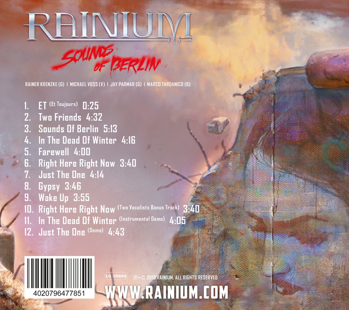 Image of Sounds Of Berlin, RAINIUM, Audio CD Digipack