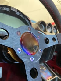 Image 3 of Titanium steering wheel horn delete 