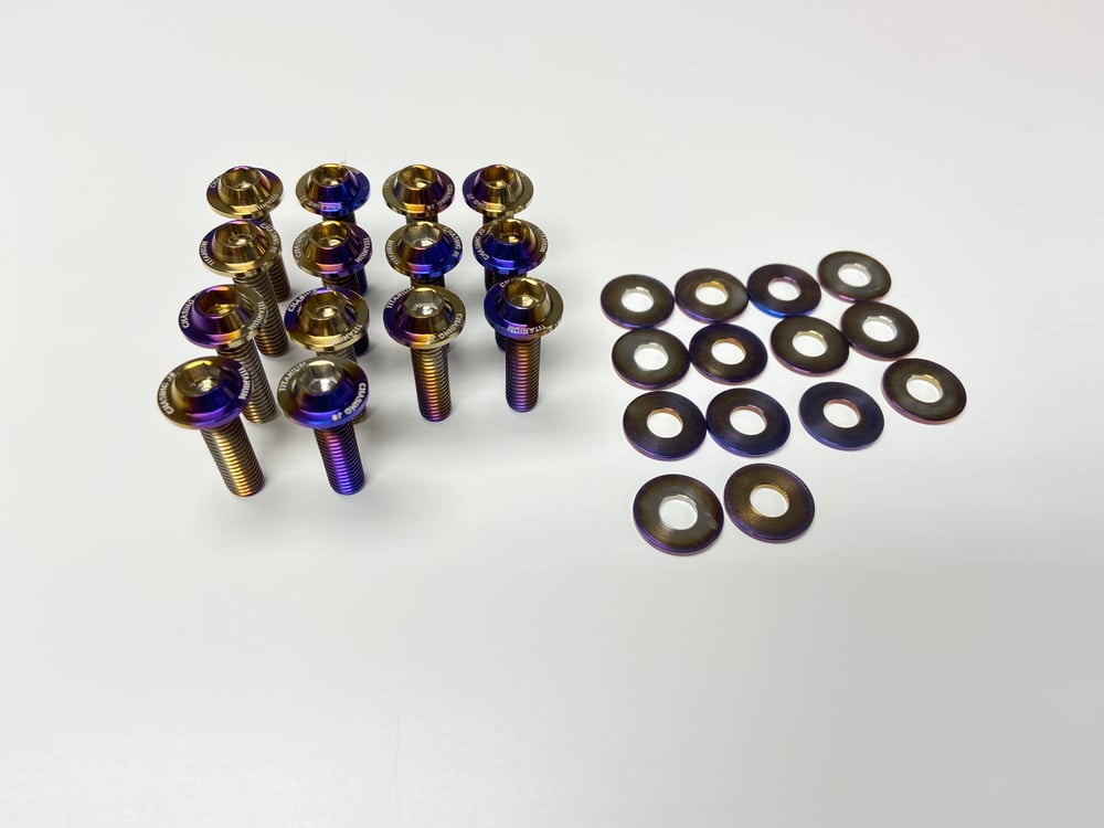 Mitsubishi EVO X titanium valve cover hardware kit