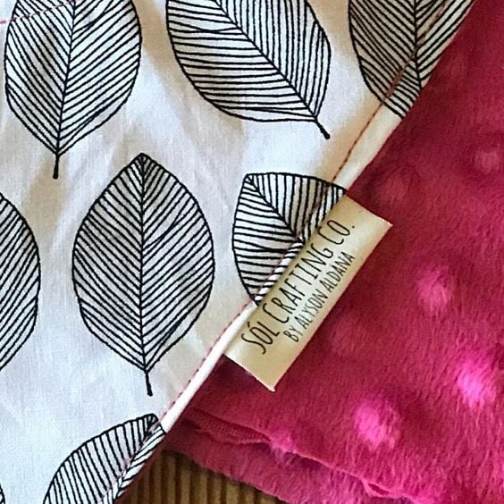 REORDER for Unbleached Organic Cotton FABRIC Labels Image 2